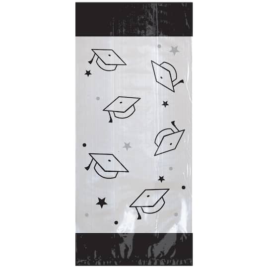 Mortarboard Cellophane Treat Bags, 80ct.